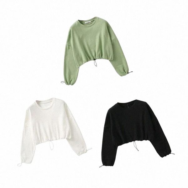 autumn 2021 new spring women solid color crop adults long sleeve round neck sweatshirt with adjustable drawstring1 74rv#, Black
autumn 2021 new spring women solid color crop adults long sleeve round neck sweatshirt with adjustable drawstring1 74rv#, Black