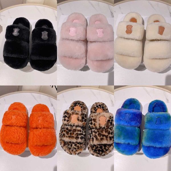 2022 ss shearling triomphe slippers women's fur sludes platform pillow sandals bright orange pink blue white lady girls paris fashion f, Black
2022 ss shearling triomphe slippers women's fur sludes platform pillow sandals bright orange pink blue white lady girls paris fashion f, Black