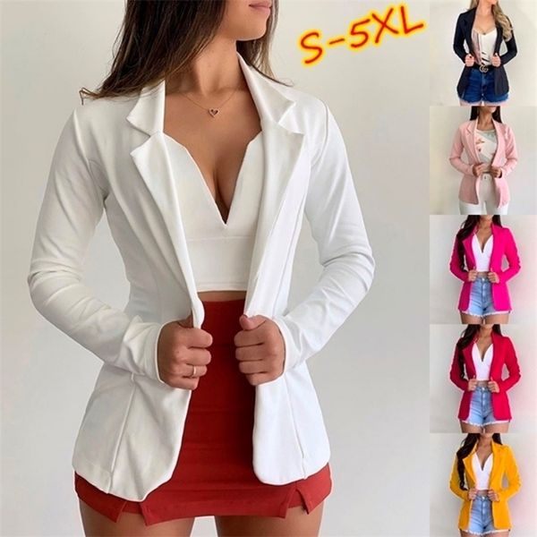 women autumn thin blazers office lapel long sleeve coat suit single button blazer jackets 220818, Black;brown
women autumn thin blazers office lapel long sleeve coat suit single button blazer jackets 220818, Black;brown