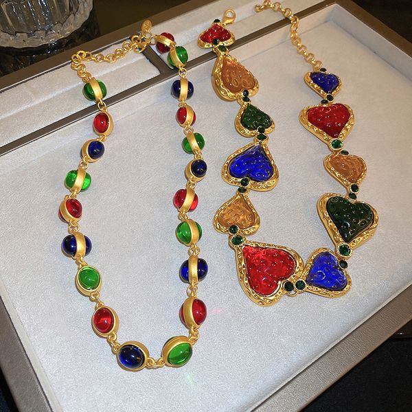 colorful necklace heart geometric chain punk ladies wedding short choker girl charm for women party jewelry gift 220818, Silver
colorful necklace heart geometric chain punk ladies wedding short choker girl charm for women party jewelry gift 220818, Silver