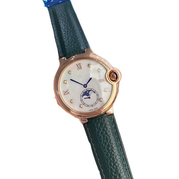 fashion women's watch 36mm quartz movement 316 stainless steel case leather belt sapphire mirror sun moon star life waterproof luxury w, Slivery;golden
fashion women's watch 36mm quartz movement 316 stainless steel case leather belt sapphire mirror sun moon star life waterproof luxury w, Slivery;golden