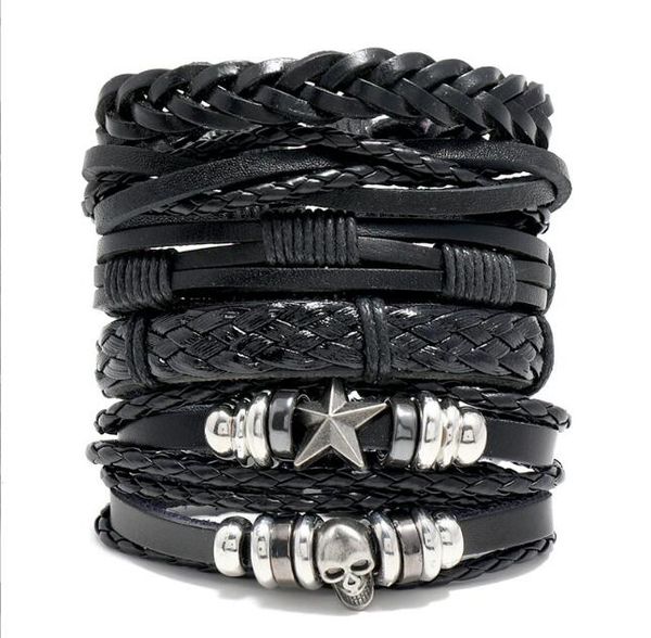 skull ccb bead men woman cowhide bracelet diy beaded strands hip hop combination suit bracelet 6styles/1set, Black
skull ccb bead men woman cowhide bracelet diy beaded strands hip hop combination suit bracelet 6styles/1set, Black