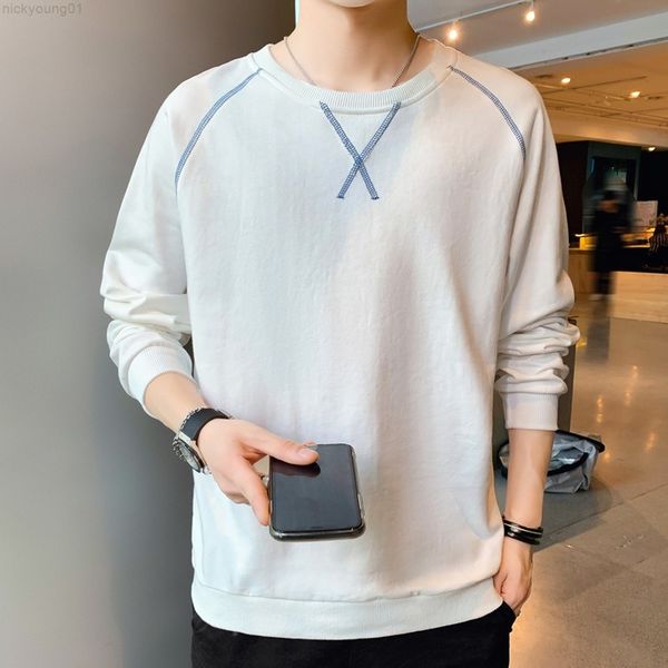 sweatshirt for men casual korean fashion clothing men autumn casual hoodie no hood streetwear slim fit sweatshirt y220818, Black
sweatshirt for men casual korean fashion clothing men autumn casual hoodie no hood streetwear slim fit sweatshirt y220818, Black