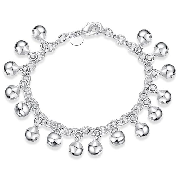 925 sterling silver round bells bracelet for women wedding engagement party jewelry, Golden;silver
925 sterling silver round bells bracelet for women wedding engagement party jewelry, Golden;silver