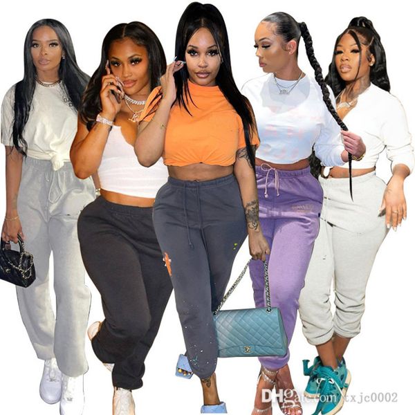 women stacked sweat pants sweatpants fashion letter printed drawstring trousers 2022 desinger fall clothing, Black;white
women stacked sweat pants sweatpants fashion letter printed drawstring trousers 2022 desinger fall clothing, Black;white