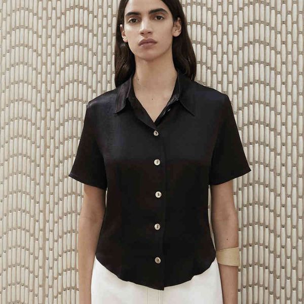 casual dresses nordic nanu spring and summer pleated single breasted shirt feminine slim short sleeved aq2r, Black;gray 
casual dresses nordic nanu spring and summer pleated single breasted shirt feminine slim short sleeved aq2r, Black;gray