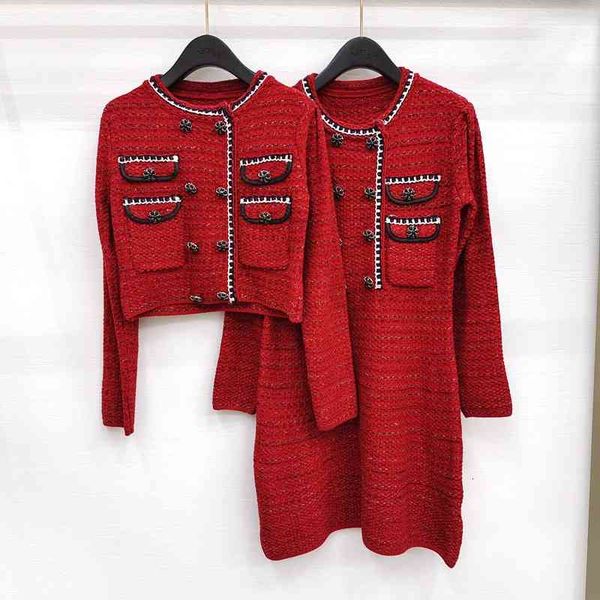 casual dresses double row button round neck skirt early autumn and winter hemmed four pocket red knitted dress 4cj4, Black;gray
casual dresses double row button round neck skirt early autumn and winter hemmed four pocket red knitted dress 4cj4, Black;gray