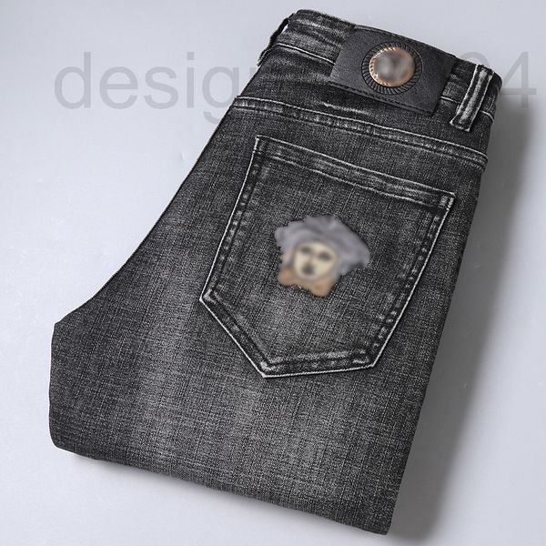 men's jeans designer 2022 chao brand spring and autumn men's jeans cotton elastic high waist business slim fitting korean version, Blue
men's jeans designer 2022 chao brand spring and autumn men's jeans cotton elastic high waist business slim fitting korean version, Blue