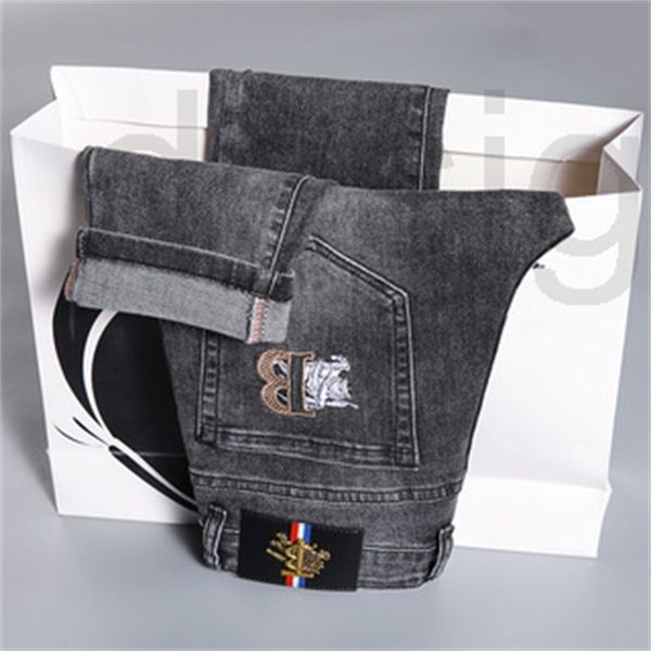 men's jeans designer live fashion spring and summer new embroidered slim legged jeans men's european elastic smoke gray youth pant, Blue
men's jeans designer live fashion spring and summer new embroidered slim legged jeans men's european elastic smoke gray youth pant, Blue
