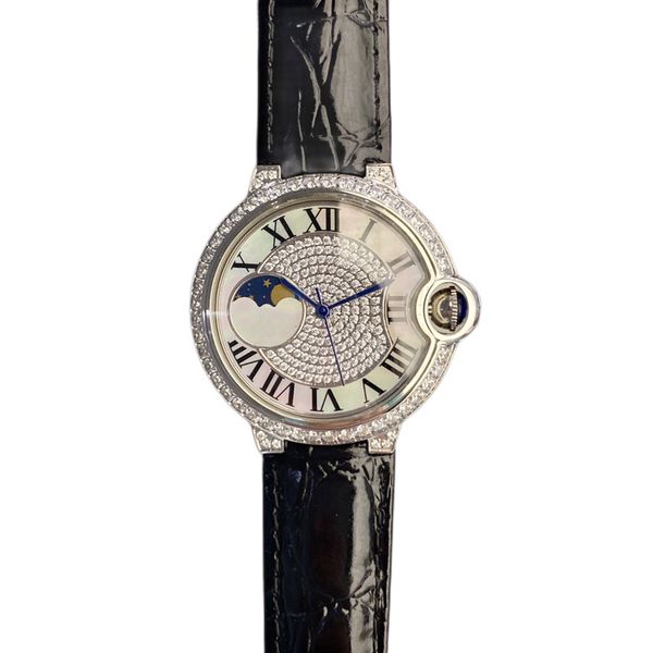 fashion ladies watch 36mm quartz movement 316 stainless steel case leather belt sapphire mirror sun moon star life waterproof luxury watches, Slivery;golden
fashion ladies watch 36mm quartz movement 316 stainless steel case leather belt sapphire mirror sun moon star life waterproof luxury watches, Slivery;golden