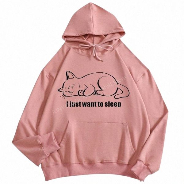 women's hoodies & sweatshirts cat hoodie for women cotton sweatshirt i just want to sleep letter print funny pullovers pink drop-should, Black
women's hoodies & sweatshirts cat hoodie for women cotton sweatshirt i just want to sleep letter print funny pullovers pink drop-should, Black