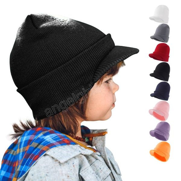 winter autumn knitting baby hat ear protection children beanies with sun visor brim soft warm knitted solid color bonnet cap, Yellow
winter autumn knitting baby hat ear protection children beanies with sun visor brim soft warm knitted solid color bonnet cap, Yellow