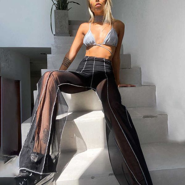 22fw summer harlan perspective micro flare casual pants women european american loose high waist straight pants, Black;white
22fw summer harlan perspective micro flare casual pants women european american loose high waist straight pants, Black;white
