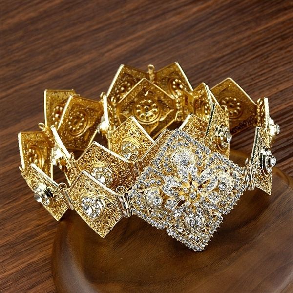 sunspicems french gold color women belt chain crystal metal waistband morocco wedding caftan dress adjustable length a220818, Silver
sunspicems french gold color women belt chain crystal metal waistband morocco wedding caftan dress adjustable length a220818, Silver