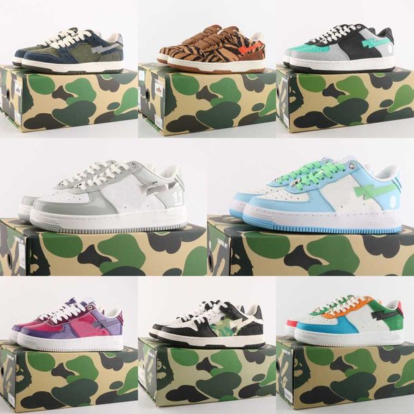 35 colors fashion bapesta bapestas baped sta shoes camo patchwork color platform sneakers sk8 combo red abc lchunk sports trainer low, Black
35 colors fashion bapesta bapestas baped sta shoes camo patchwork color platform sneakers sk8 combo red abc lchunk sports trainer low, Black