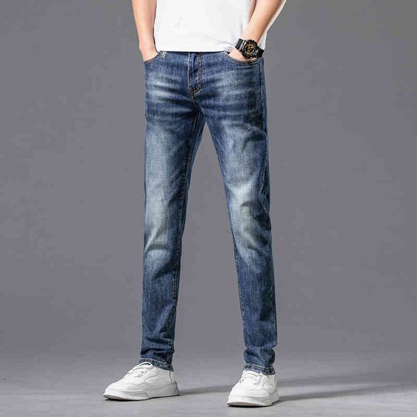 men's jeans high end jeans men's spring and autumn style korean version trend versatile slim fit small foot tide brand pants v6kn, Blue
men's jeans high end jeans men's spring and autumn style korean version trend versatile slim fit small foot tide brand pants v6kn, Blue