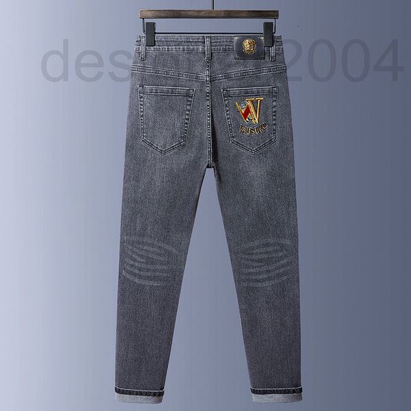 men's jeans designer european medusa embroidered jeans men's spring and autumn new grey fashion versatile elastic slim fit straigh, Blue
men's jeans designer european medusa embroidered jeans men's spring and autumn new grey fashion versatile elastic slim fit straigh, Blue