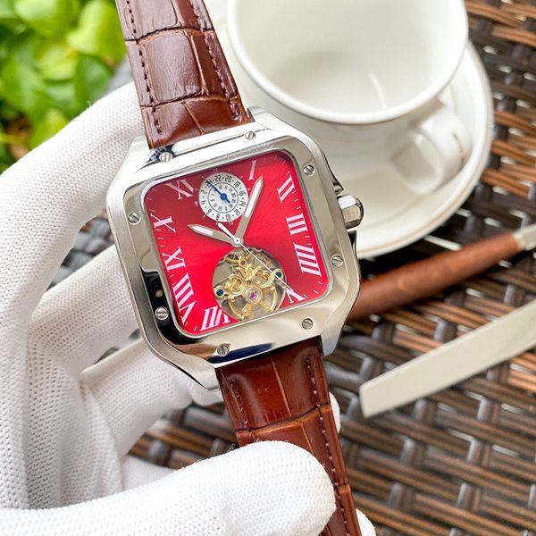 mens watch automatic mechanical watches 42mm sapphire business wristwatch montre de luxe, Slivery;brown
mens watch automatic mechanical watches 42mm sapphire business wristwatch montre de luxe, Slivery;brown