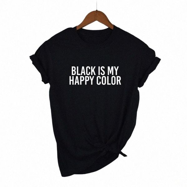 women's t-shirt black is my happy color letters print women tshirt cotton funny casual hipster t shirt for lady tees u33t#, White
women's t-shirt black is my happy color letters print women tshirt cotton funny casual hipster t shirt for lady tees u33t#, White