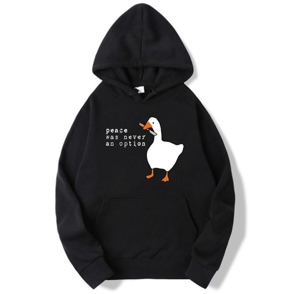 hoodies men autumn winter sudadera hombre peace was never an option goose hoodie hooded for men women sweatshirts 220817, Black
hoodies men autumn winter sudadera hombre peace was never an option goose hoodie hooded for men women sweatshirts 220817, Black