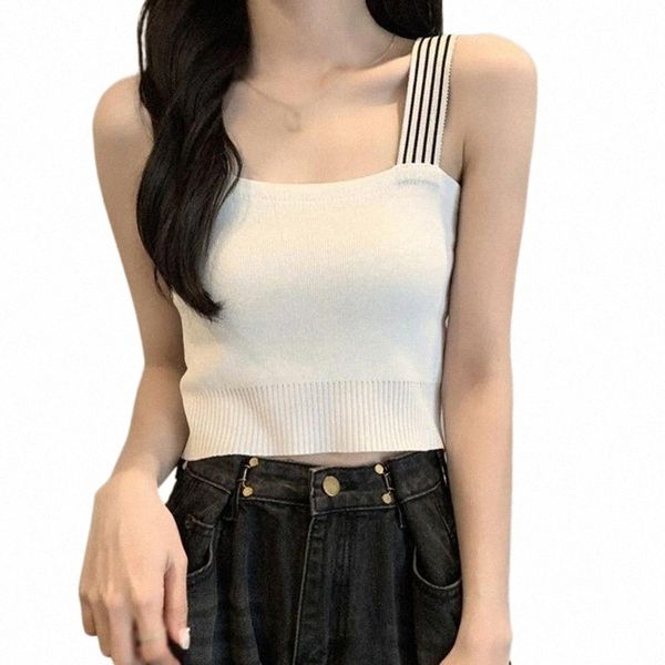 women's tanks & camis summer korean casual knitted tank crop female solid elastic slim sleeveless g0wv#, White
women's tanks & camis summer korean casual knitted tank crop female solid elastic slim sleeveless g0wv#, White