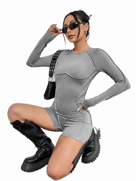 press crease raglan sleeve backless unitard romper t5fl#, Black;white 
press crease raglan sleeve backless unitard romper t5fl#, Black;white