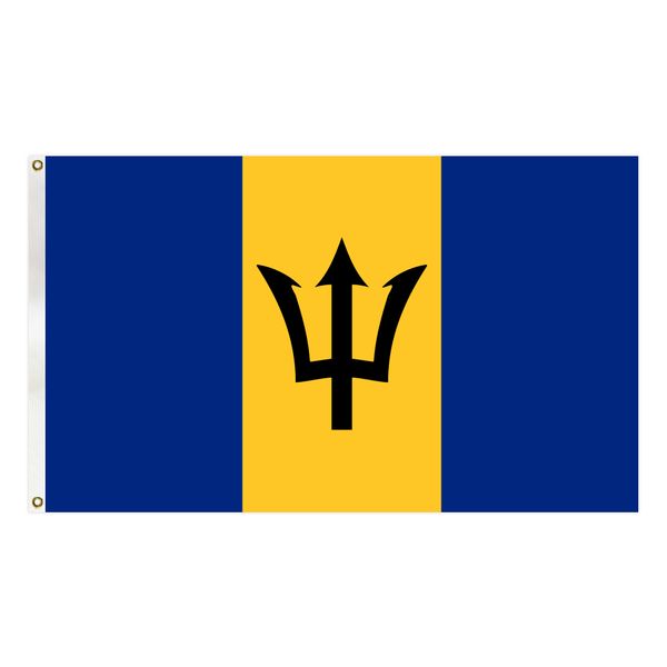 barbados flag country national banner 90x150 cm outdoor decoration banner with two brass grommets
barbados flag country national banner 90x150 cm outdoor decoration banner with two brass grommets