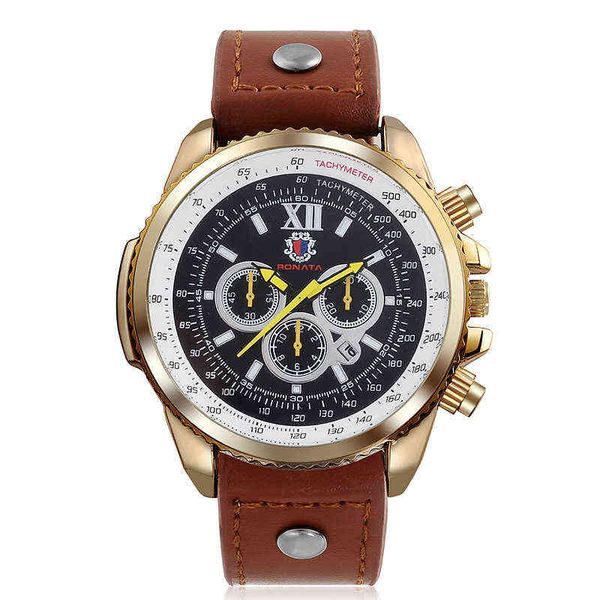 huiya06 new men's watch casual fashion outdoor sports large dial fake three-eye quartz calendar watches, Slivery;brown
huiya06 new men's watch casual fashion outdoor sports large dial fake three-eye quartz calendar watches, Slivery;brown