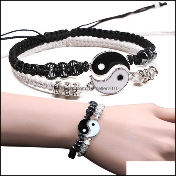 link chain tai chi yin yang couple bracelets alloy pendant adjustable braid bracelet matching lover drop delivery 2021 j dhseller2010 dhy8i, Black
link chain tai chi yin yang couple bracelets alloy pendant adjustable braid bracelet matching lover drop delivery 2021 j dhseller2010 dhy8i, Black