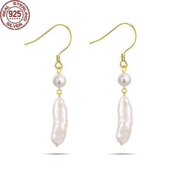 charm s925 silver ear hook baroque style pearl earrings charms long fashionable net red personalized versatile jewelry girl wedding gifts, Golden
charm s925 silver ear hook baroque style pearl earrings charms long fashionable net red personalized versatile jewelry girl wedding gifts, Golden