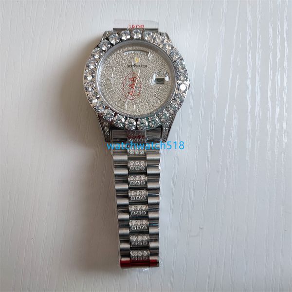 original box mens watch 43mm 228349 116300 full iced full vs bigger roman diamond watch automatic movement mechanical sapphire wristwatch lu, Slivery;brown
original box mens watch 43mm 228349 116300 full iced full vs bigger roman diamond watch automatic movement mechanical sapphire wristwatch lu, Slivery;brown