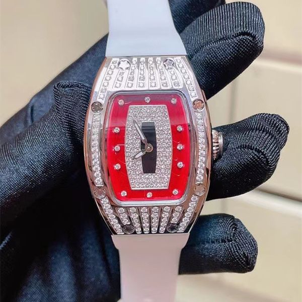 fashion quartz women's watch sports 316 stainless steel case personality wine barrel silicone strap diamond red hollow dial designer wa, Slivery;golden
fashion quartz women's watch sports 316 stainless steel case personality wine barrel silicone strap diamond red hollow dial designer wa, Slivery;golden