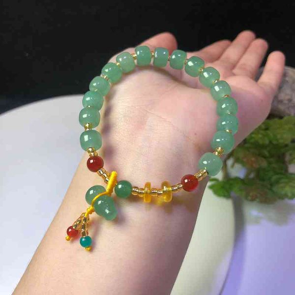 bracelet bangle designer arrival gourd natural aventurine jade barrel beads with agate ite beaded bracelets for women fine jewelry ybr632, Black
bracelet bangle designer arrival gourd natural aventurine jade barrel beads with agate ite beaded bracelets for women fine jewelry ybr632, Black