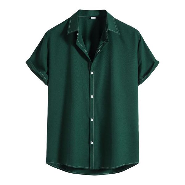 men's casual shirts men spring summer shirt solid color turndown collar short sleeves fashion ken doll costumemen's, White;black
men's casual shirts men spring summer shirt solid color turndown collar short sleeves fashion ken doll costumemen's, White;black
