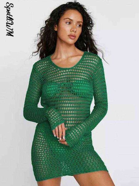 women hollow out backless seaside dress 2022 summer female long sleeve bodycon knitted mini dress resort outfits t220816, Black;gray
women hollow out backless seaside dress 2022 summer female long sleeve bodycon knitted mini dress resort outfits t220816, Black;gray