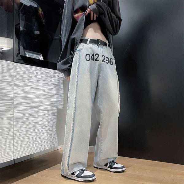 privathinker autumn men's jeans letter print tassel hip hop denim pants straight-leg baggy casual high street male trousers, Blue
privathinker autumn men's jeans letter print tassel hip hop denim pants straight-leg baggy casual high street male trousers, Blue