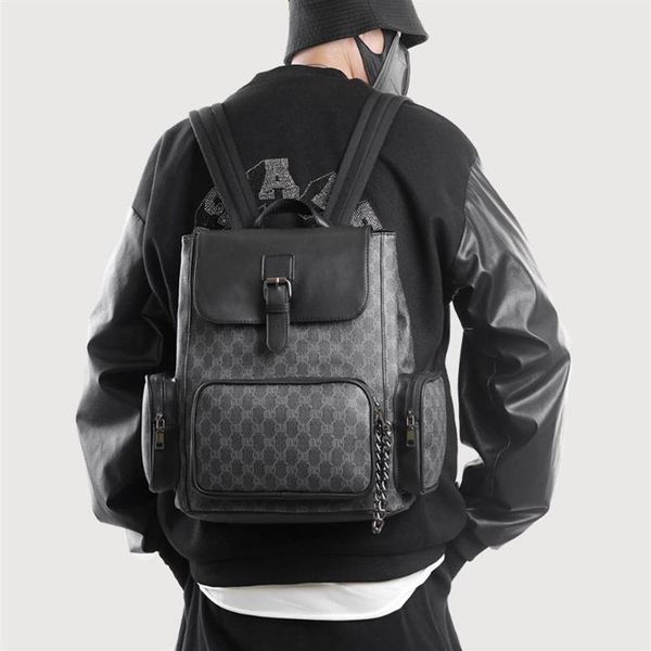 backpack designer leather men's travel shoulder daypack trendy student lapschoolbag chains zipper backbag224a
backpack designer leather men's travel shoulder daypack trendy student lapschoolbag chains zipper backbag224a