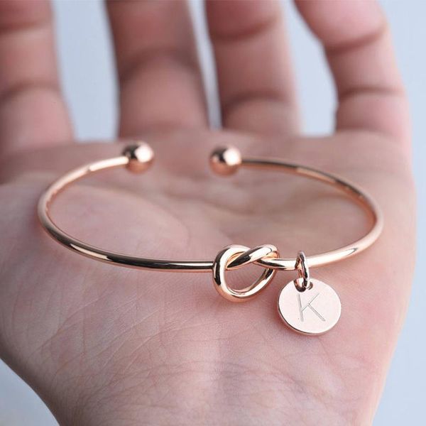 eamti goldsilver color simple knotted strands heart bracelet trend personality bangles versatile a-z letters round tag opening, Black
eamti goldsilver color simple knotted strands heart bracelet trend personality bangles versatile a-z letters round tag opening, Black