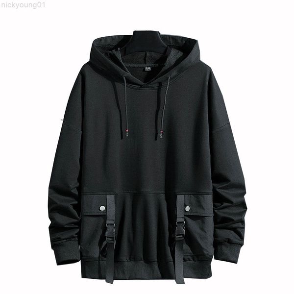 pullover hoodies men/women casual hooded black ribbons 2022 autumn streetwear sweatshirts hip hop harajuku male y220818
pullover hoodies men/women casual hooded black ribbons 2022 autumn streetwear sweatshirts hip hop harajuku male y220818