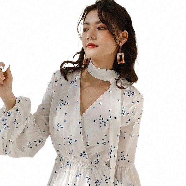 casual dresses women spring polka dot round collar high waist long dress sleeve ruffle hem lacing slim fit 89na#, Black;gray
casual dresses women spring polka dot round collar high waist long dress sleeve ruffle hem lacing slim fit 89na#, Black;gray