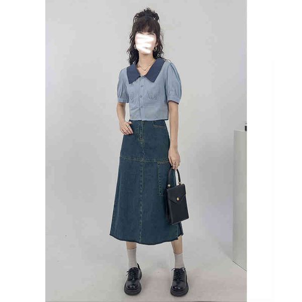 skirts high waist denim skirt women's summer design sense small crowd medium length a-shaped buttock wrap b2c9, Black
skirts high waist denim skirt women's summer design sense small crowd medium length a-shaped buttock wrap b2c9, Black
