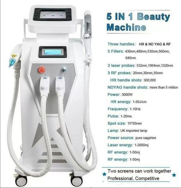 500000 shoots multi-function ipl tattoo removal machine vascular pigment acne therapy laser 5 filters opt tattoo/ acne/pigment/wrinkle/vascu, Black
500000 shoots multi-function ipl tattoo removal machine vascular pigment acne therapy laser 5 filters opt tattoo/ acne/pigment/wrinkle/vascu, Black