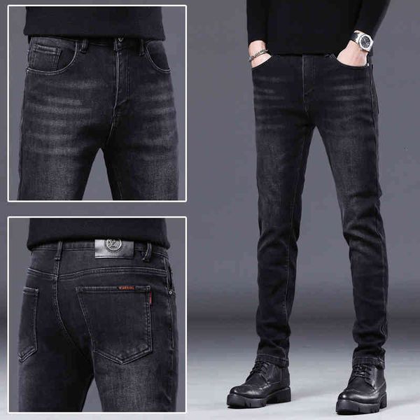 men's jeans black jeans men's autumn and winter slim fit small feet high elastic leisure long pants spring style 3gb4, Blue
men's jeans black jeans men's autumn and winter slim fit small feet high elastic leisure long pants spring style 3gb4, Blue