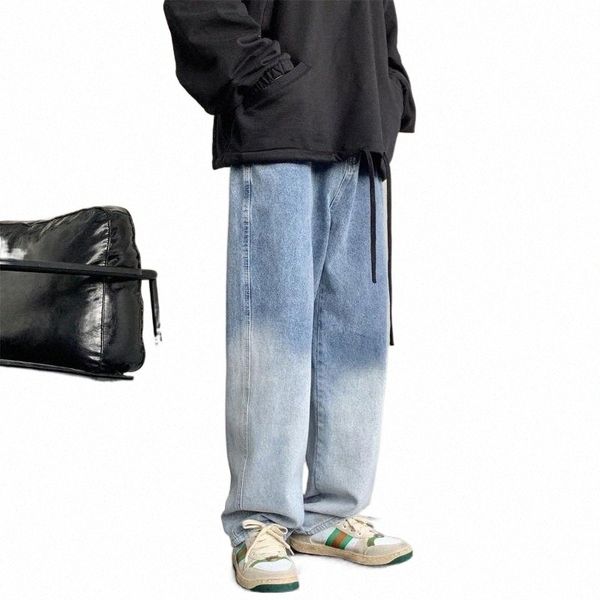 2021 men's baggy homme straight pants classic style jeans mens black/blue gradient color casual pants biker denim trousers1 73cx#
2021 men's baggy homme straight pants classic style jeans mens black/blue gradient color casual pants biker denim trousers1 73cx#