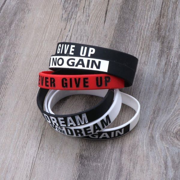road to the dream never strands give up motivational bracelets silicone rubber band elastic inspirational jewelry, Black
road to the dream never strands give up motivational bracelets silicone rubber band elastic inspirational jewelry, Black