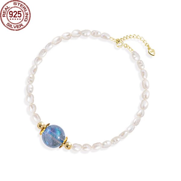 new arrival 925 silver baroque pearl millet bracelet beaded strands moonstone hand ornament trendy net red fashion versatile jewelry female, Black
new arrival 925 silver baroque pearl millet bracelet beaded strands moonstone hand ornament trendy net red fashion versatile jewelry female, Black