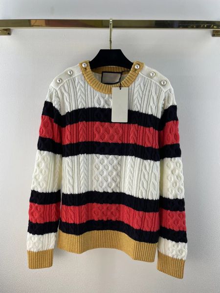 2022 autumn winter milan runway sweaters o neck long sleeve women's sweater high end jacquard designer sweater 0818-8, White;black
2022 autumn winter milan runway sweaters o neck long sleeve women's sweater high end jacquard designer sweater 0818-8, White;black