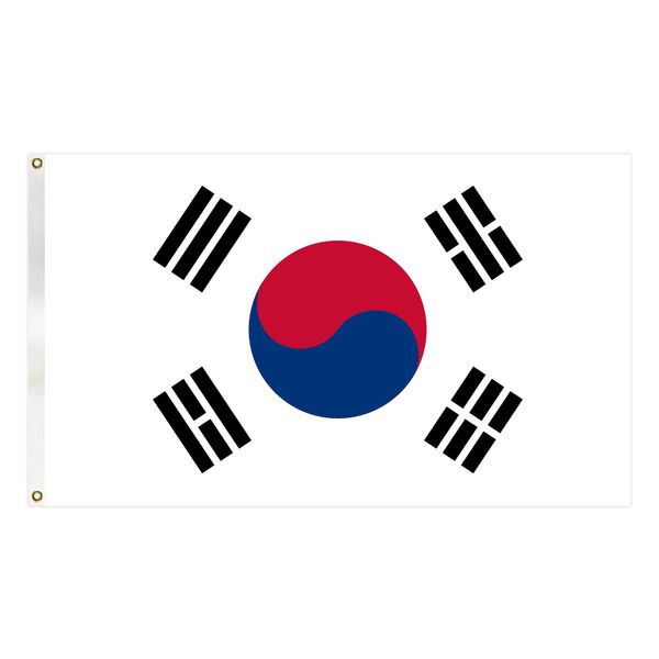 south korea flag country national banner 90x150 cm polyester hanging banner for indoor outdoor decoration
south korea flag country national banner 90x150 cm polyester hanging banner for indoor outdoor decoration