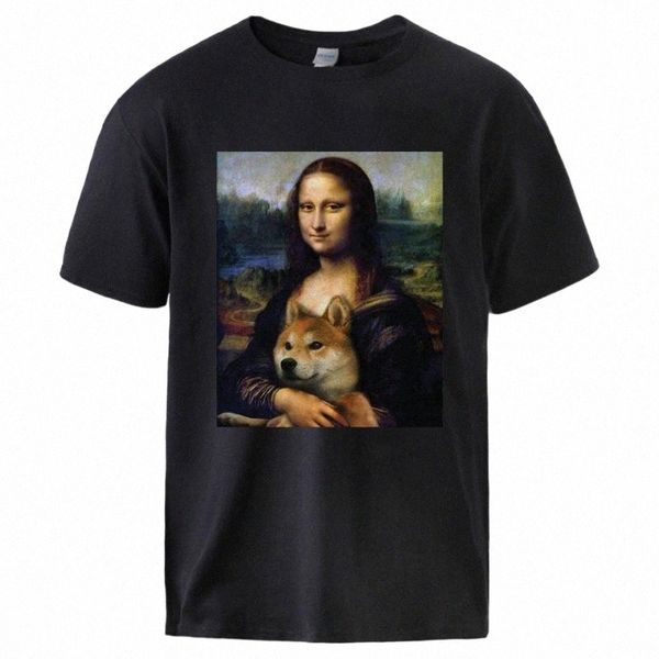 men's t-shirts mona lisa shiba inu doge tshirt man casual short sleeve cotton t shirts tee 2021 summer loose streetwear n6yy#, White;black
men's t-shirts mona lisa shiba inu doge tshirt man casual short sleeve cotton t shirts tee 2021 summer loose streetwear n6yy#, White;black
