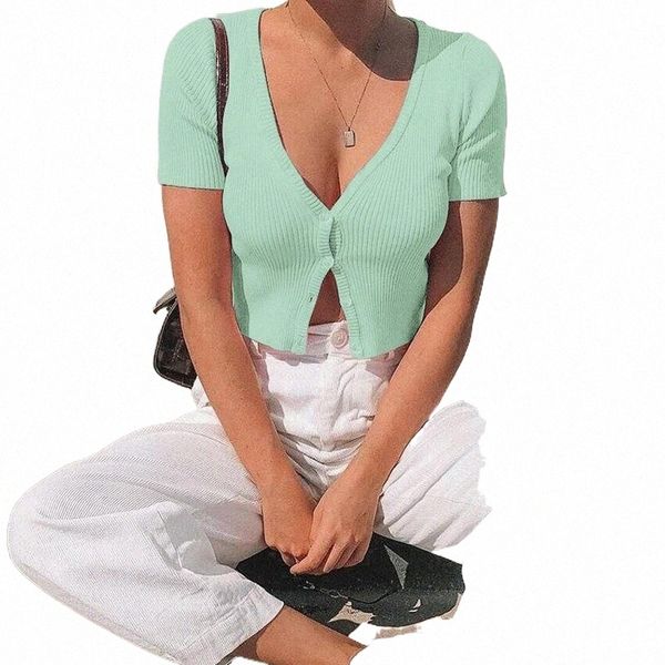 women's t-shirt summer tees fashion women y2k short sleeve button solid slim fit crop sweet girl high street cardigan 2000s d08q#, White
women's t-shirt summer tees fashion women y2k short sleeve button solid slim fit crop sweet girl high street cardigan 2000s d08q#, White